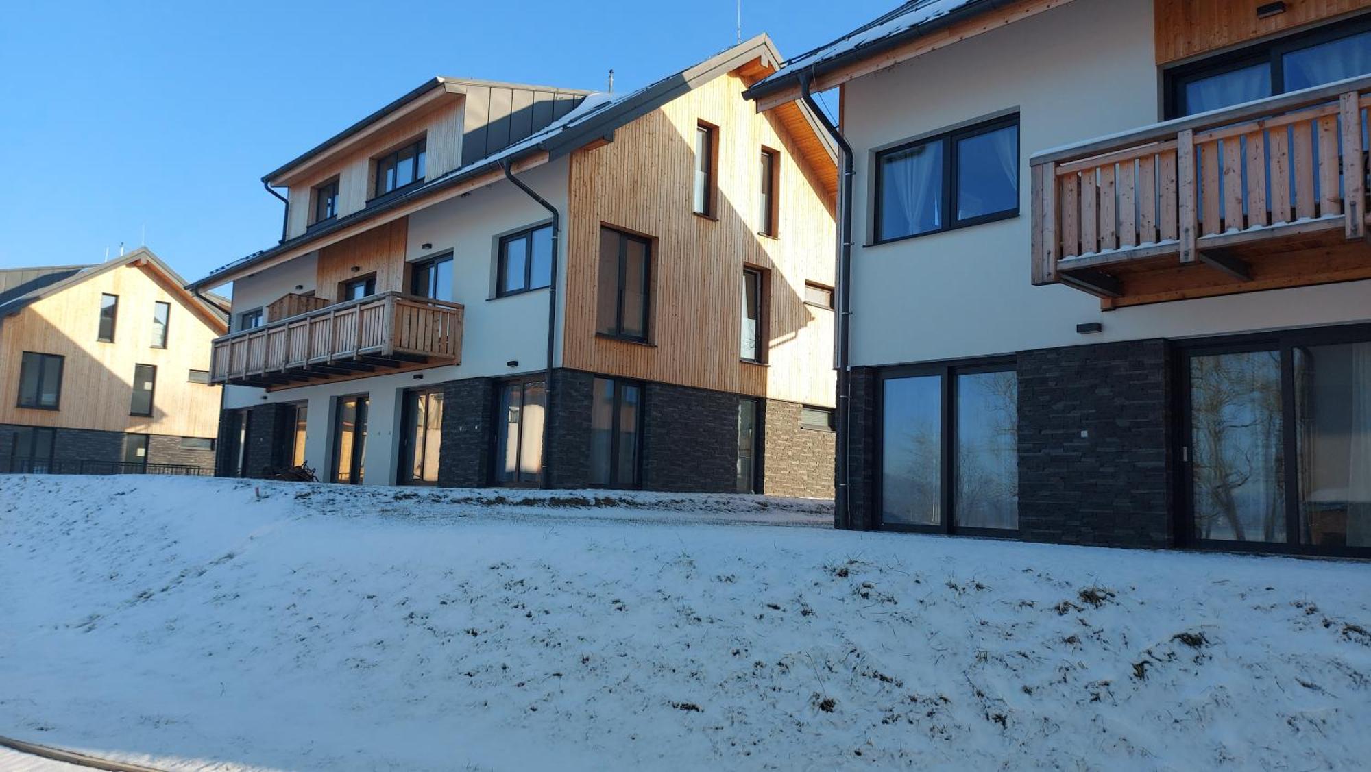 Lipno Apartments Bergmax, Ski Areal Lipno 16Min Dojezd - Resort Male Lipno S Terasou A Zahradkou, Parking Free Cerna v Posumavi Exterior foto